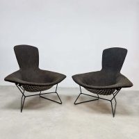 Vintage bird armchair Harry Bertoia Knoll Lounge fauteuil 1950