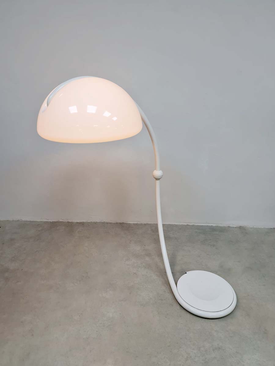 Vintage Serpente floor lamp vloerlamp Elio Martinelli 1970s