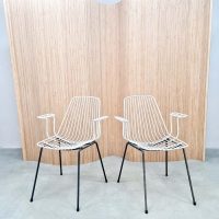 midcentury design tuinstoelen draadstoel wire chairs armchairs outdoor garden chairs Erlau