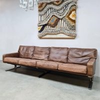 Vintage Danish design leather sofa leren bank Minimalism Georg Thams for Polster Mobelfabrik