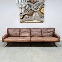 Vintage Danish design leather sofa leren bank Minimalism Georg Thams for Polster Mobelfabrik