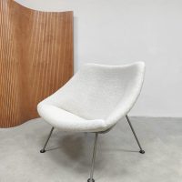 Vintage design Artifort 'Oyster' lounge chair fauteuil Pierre Paulin 1960
