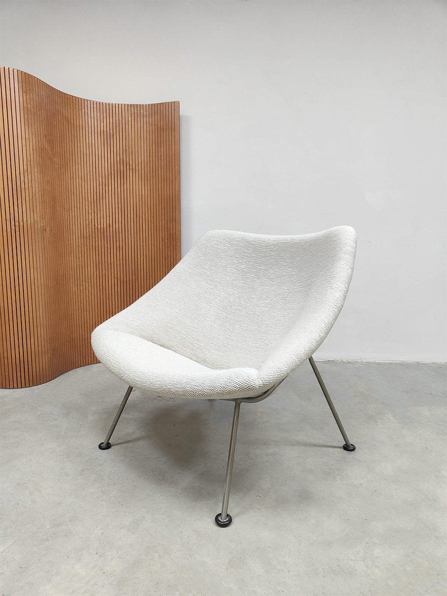 Vintage design Artifort 'Oyster' lounge chair fauteuil Pierre Paulin 1960