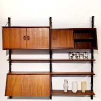 Vintage design modular wall unit Webe Louis van Teeffelen