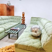 Vintage interior styling design modular sofa seating elements modulaire elementen bank Laauser 'Pastel green'