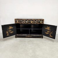 Midcentury vintage design Asian cabinet sideboard Aziatisch dressoir kast 'Chinoiserie'
