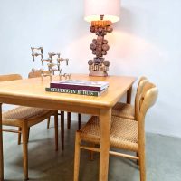 Vintage Deense dining set table chairs eetkamerset tafel stoelen Møller