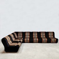 Vintage design modular sofa elementen bank 'Geometric lines' 1970s