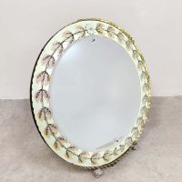 Vintage decorated illuminated mirror verlichte spiegel 'Leaves'