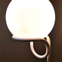 Midcentury interior design globe lamp vloerlamp Aldo van den Nieuwelaar Domani 1960