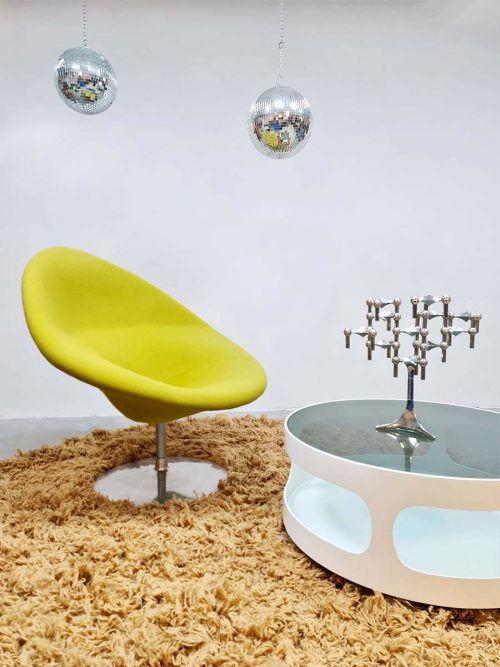 Vintage Globe swivel chair draaifauteuil Pierre Paulin Artifort