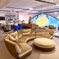 Italian vintage design round lounge sofa ronde Italiaanse bank 'Pure Luxury'