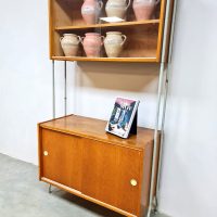 Vintage wall unit bookcase cabinet wandkast 1960s