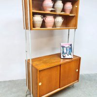 Vintage wall unit bookcase cabinet wandkast 1960s