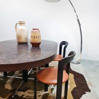 Vintage Swiss extendible dining table eetkamertafel Dieter Waeckerlin Idealheim