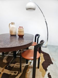 Vintage Swiss extendible dining table eetkamertafel Dieter Waeckerlin Idealheim