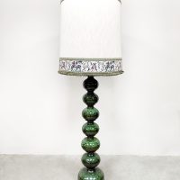 Midcentury design ceramic bubble floor lamp keramieke vloerlamp Kaiser Leuchten Idell ''Nature green''