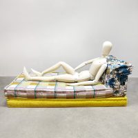 Midcentury interior design mattress daybed chaise longue slaapbank Hans Hopfer Roche Bobois 'Mah Jong'