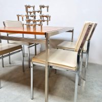 Vintage interior design dining set chairs & table eetkamerset Cees Braakman