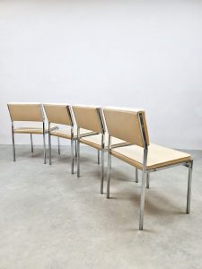 Vintage Dutch design dining set chairs SM07 eetkamersstoelen Cees Braakman