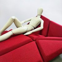 Modern Swedish interior design Cay sofa Origami lounge bank Alexander Rehn 2000's