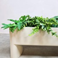 Vintage Space Age plant stand planter 'Green spirit'
