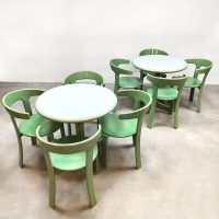 Vintage design bull horn dining chairs Bruno Rey 1970's