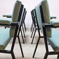 Midcentury Dutch design dining chairs eetkamerstoelen Kembo Gispen Gerrit Veenendaal