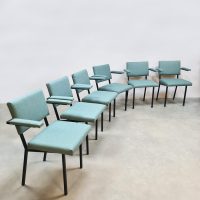 Vintage design dining chairs Kembo Gispen Gerrit Veenendaal