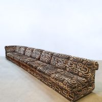 Vintage design modular sofa modulaire elementen bank 'Geometric luxury velvet'