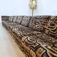 Vintage design modular sofa 'Geometric luxury velvet'