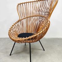 Vintage Dutch design rattan chairs 'Rohe Noordwolde'