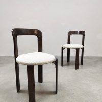 Vintage interior design midcentury design dining chairs stoelen Bruno Rey 3300 set of 6