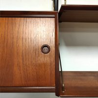 Vintage modular wall cabinet unit Webe Louis van Teeffelen