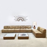 Vintage design leather modular sofa modulaire elementen bank De Sede DS-15
