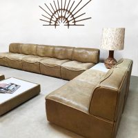 Vintage design leather modular sofa De Sede DS-15
