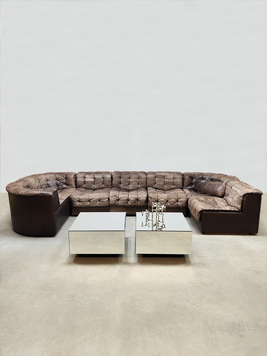 Vintage design modular lounge sofa De Sede DS11 modulaire bank