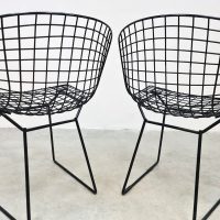 Vintage midcentury design wire chair model 420 draadstoel Harry Bertoia Knoll 1970s