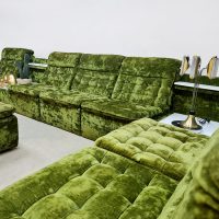 Vintage interior design modular lounge sofa antique velvet modulaire bank