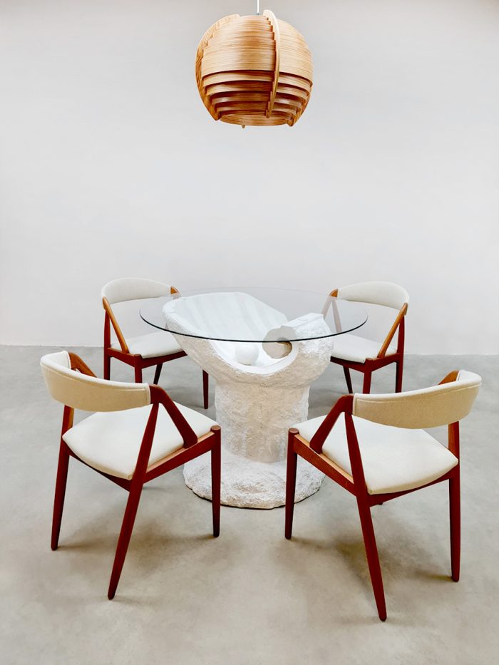 Vintage 'Pearl' dining table 'Parel' eetkamertafel Magnussen Ponte style