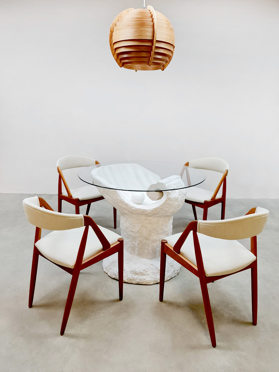 Vintage 'Pearl' dining table 'Parel' eetkamertafel Magnussen Ponte style