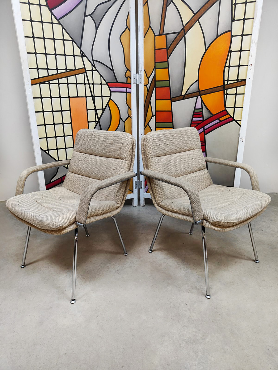 Midcentury interior Dutch design armchairs fauteuils Geoffrey Harcourt Artifort