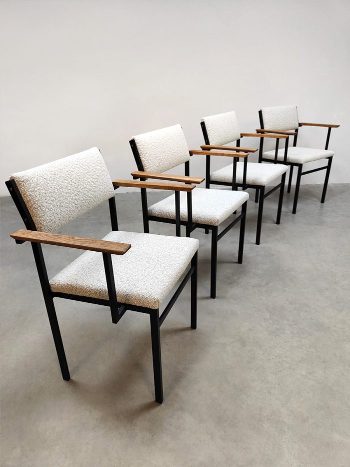 Vintage Dutch design dining chairs Martin Visser style eetkamerstoelen
