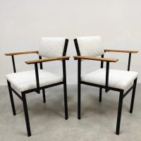 Vintage Dutch design dining chairs Martin Visser style eetkamerstoelen