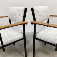 Vintage Dutch design dining chairs Martin Visser style