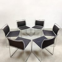 Vintage Italiaans design Tulu dining chairs eetkamerstoelen Kazuhide Takahama Simon