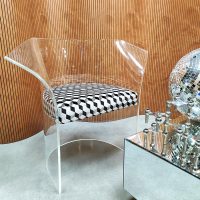 Vintage Lucite acrylic glass armchair Vladimir Kagan 1970s