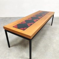 Vintage coffee table tile table salontafel tegeltafel extra low