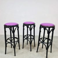 Vintage design bistro barstools stool barkrukken Thonet style