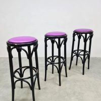 Vintage design bistro barstools stool Thonet style